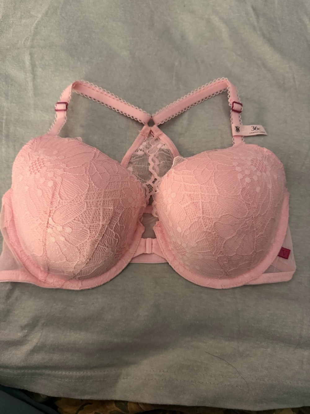 Victoria's Secret PINK Date Racerback Front-Close Lace Bra